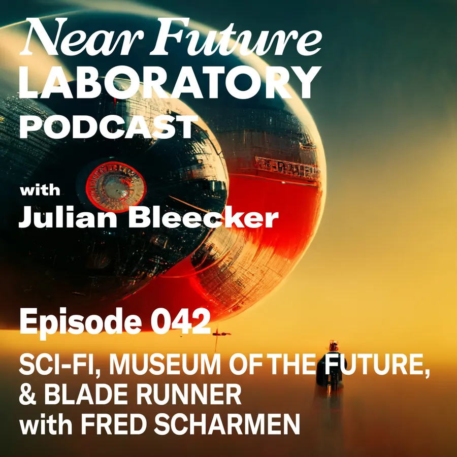 Near Future Laboratory Podcast Season {podcast.data.season} Episode {podcast.data.episode} titled {podcast.data.title}