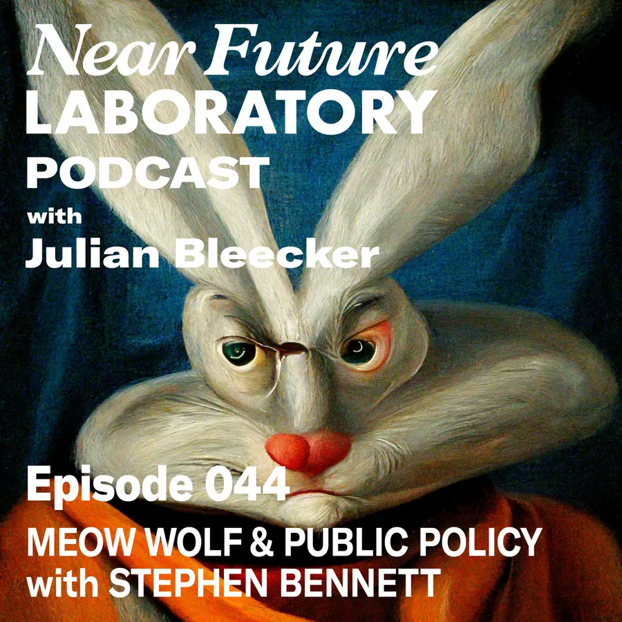 Near Future Laboratory Podcast Season {podcast.data.season} Episode {podcast.data.episode} titled {podcast.data.title}